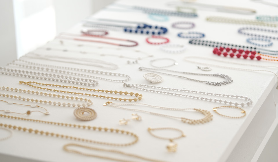 【中川政七商店 KITTE丸の内店】 0 0 0トリプル・オゥ　 刺繍のアクセサリー展